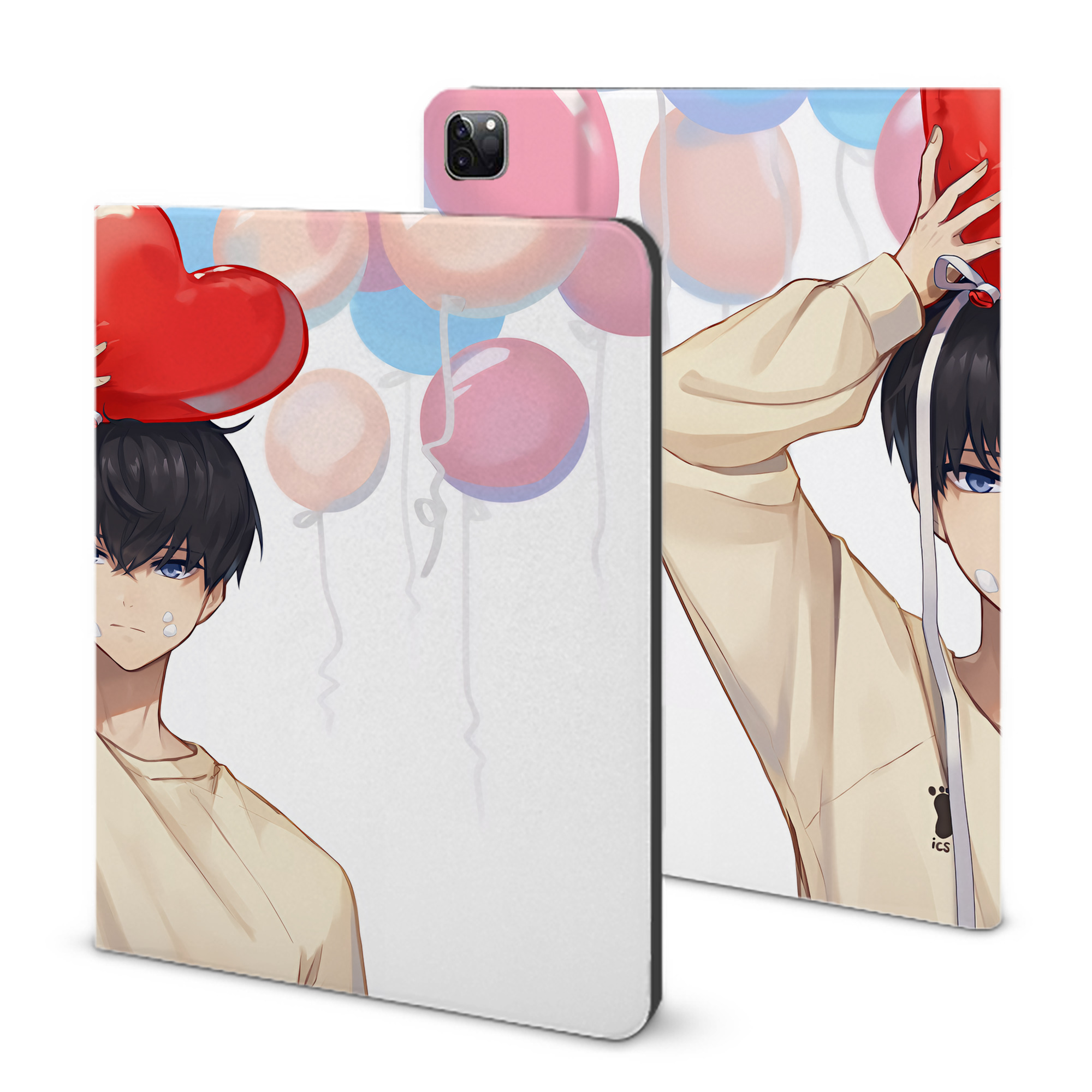 （画像用） ハイキュー!! Haikyu!! IPad ケース ブック型 PUレザー TPU 耐衝撃 軽量 薄型 ペン収納なし 全面保護 IPad 各モデル対応